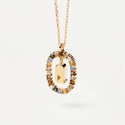 RICCARDI - COLLIER "Rainbow Shine Initial" - Riccardi