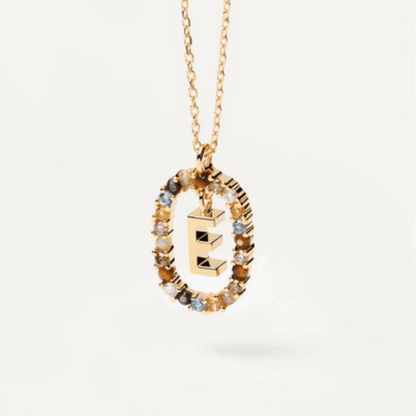 RICCARDI - COLLIER "Rainbow Shine Initial" - Riccardi