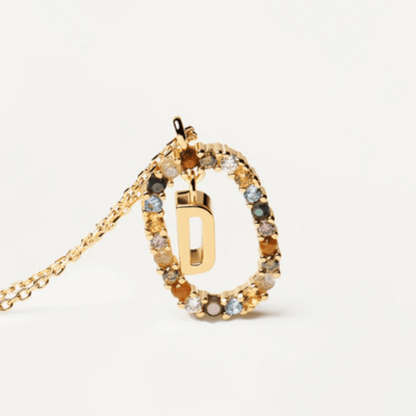 RICCARDI - COLLIER "Rainbow Shine Initial" - Riccardi
