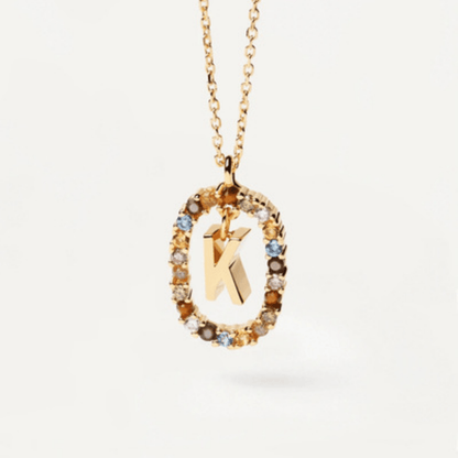 RICCARDI - COLLIER "Rainbow Shine Initial" - Riccardi