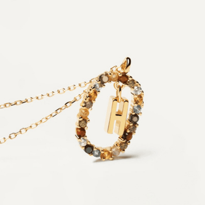 RICCARDI - COLLIER "Rainbow Shine Initial" - Riccardi