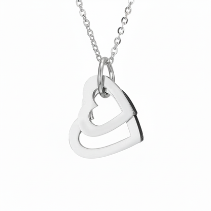 Name Necklace "Nested Hearts"
